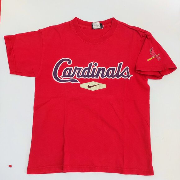 Nike Team Cardinals short sleeve T-shirt red with graphic design boys size S - Picture 1 of 8